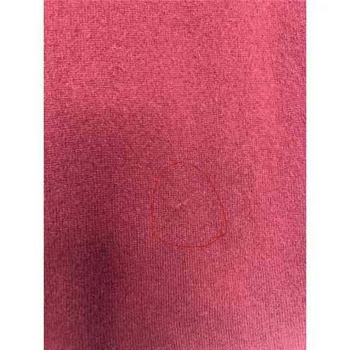 Boutique Women’s Cashmere Minimalist Preppy Turtleneck Sweater Burgundy Wine Small