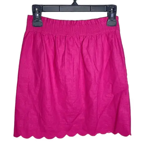 J Crew Factory scalloped linen