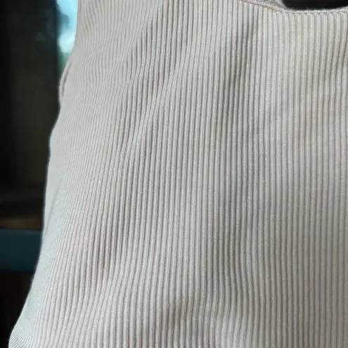 Tommy John Ribbed Bralette tank Second Skin criss cross back modal blush peach Pink Size M