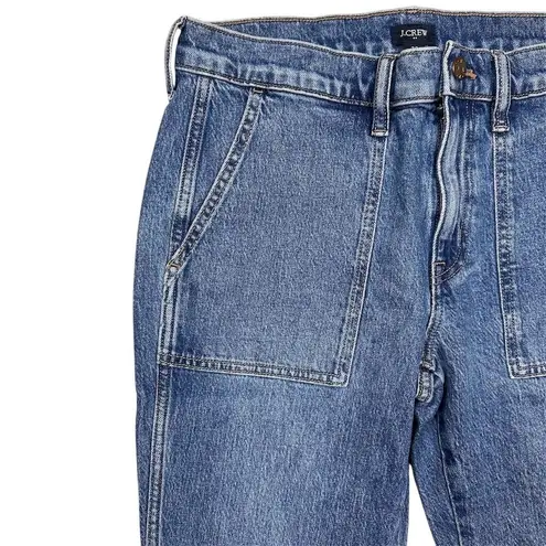 NWT J. Crew Factory Women's Utility Ankle Crop Jeans Size 28 Blue Patch Pockets
