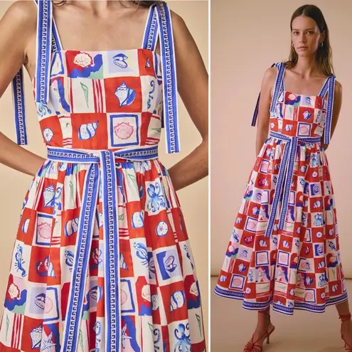 Hunter Bell Quincy Dress Sea Tiles Maxi – Size 2 NWT