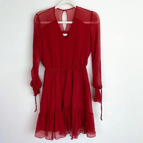 Shoshanna Red Silk Mini Dress