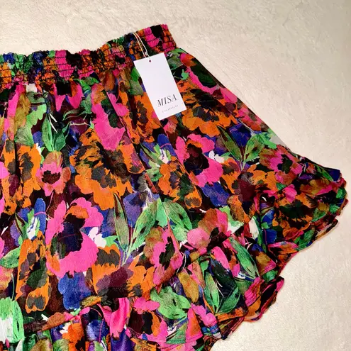MISA Los Angeles MINI FLORAL SKIRT SIZE SMALL