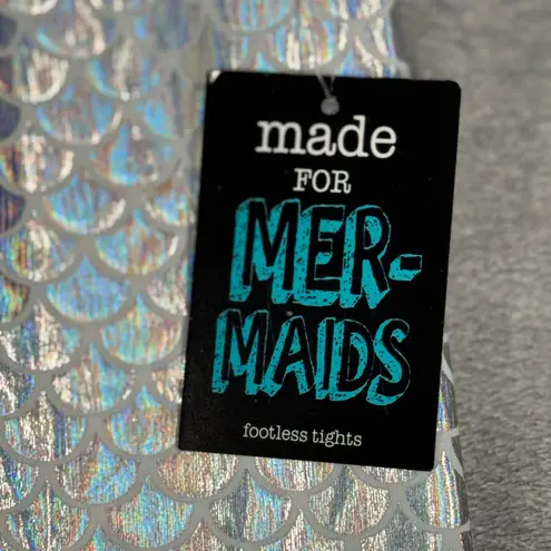 Made for Mermaids Leggings Silver Women Medium Mermaid Scale Festival Shiny Size undefined