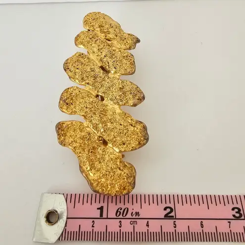 Dolce Vita Gold Gilt Hair Barrette Gold tone textured metal