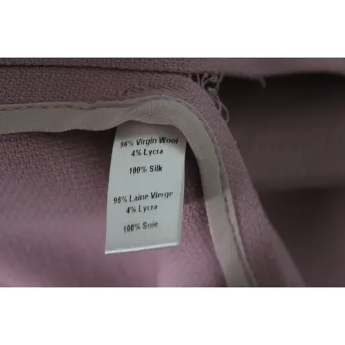 Marissa Webb Virgin Wool Top Size XS Pink Solid Long Sleeve High Low Stretch