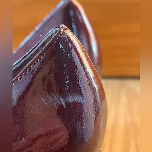 Soft Style Women’s Dark Red Heels Ruby Patent Leather Shoes Size 9