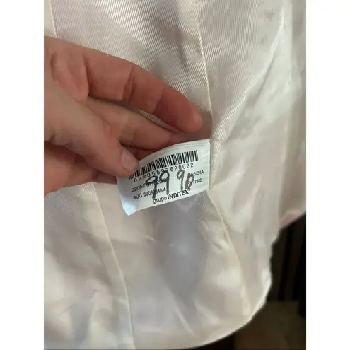 ZARA  light pink blazer size small with shoulder pads classy stylish long style