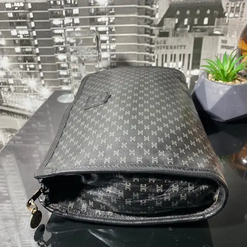 CELINE Authentic Rare Macadam Black Leather Bag