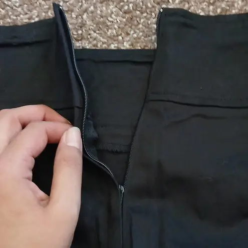 Event womens black floral cotton skirt size medium