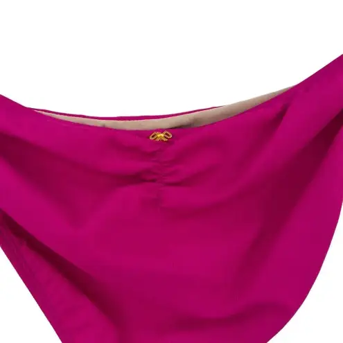 PilyQ  Athena Full Coverage Bikini Bottoms Swim Pink Lady Size‎ Large