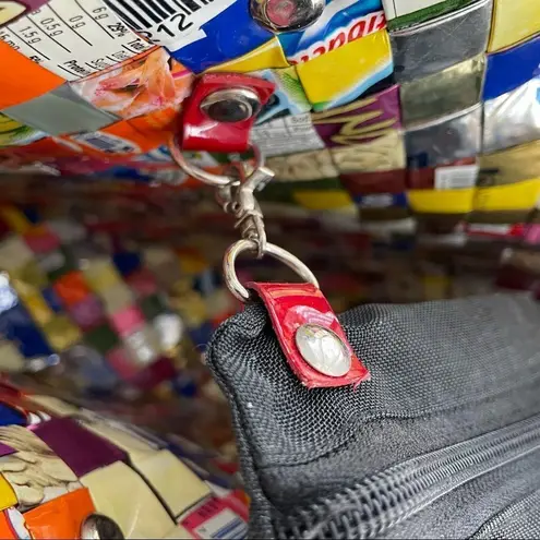 Nahui Ollin Candy Wrapper Bag Purse Red