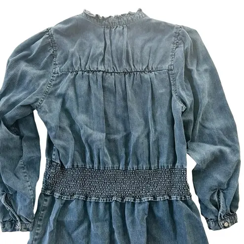Rails Shawna Denim Day Dress Dark Vintage Blue Size Medium Cotton Loose Fit