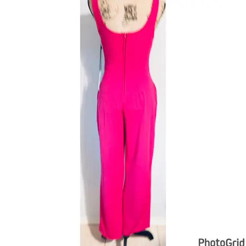 Crystal Sky Corset Top Hot Pink Jumpsuit