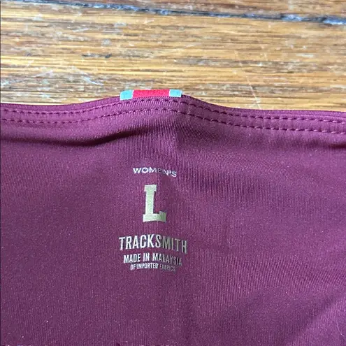 Tracksmith Burgundy Bell Lap Athletic Shorts, Large Red