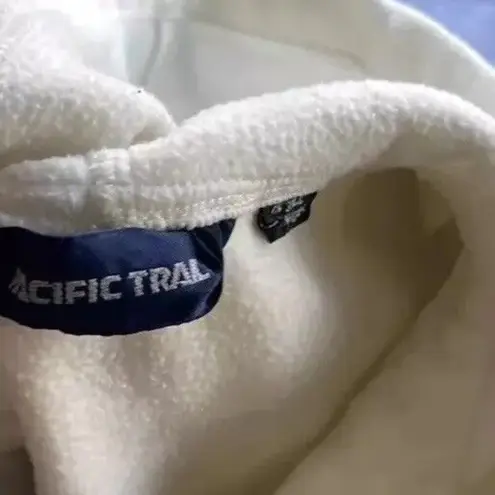 Pacific trail Vintage 1/4 Zip-Up Cream White Jacket Women’s Size M #39441 90s