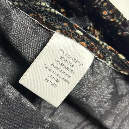 Gentle Fawn Aubrey Tank Top Crushed Velvet Metallic Black Gold Whimsigoth XSmall