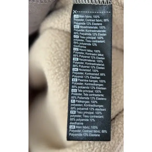 Kari Traa Rothe Fleece Jacket Womens Size XS Printed Oat Full Zip Midlayer Thick Tan