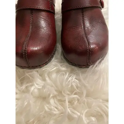 Dansko Solstice Burgundy Slip Ons