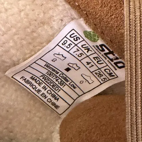 Stio Colter Low Top Mudslide Suede Slip On Sherpa Lined Sneakers Brown Size 9.5