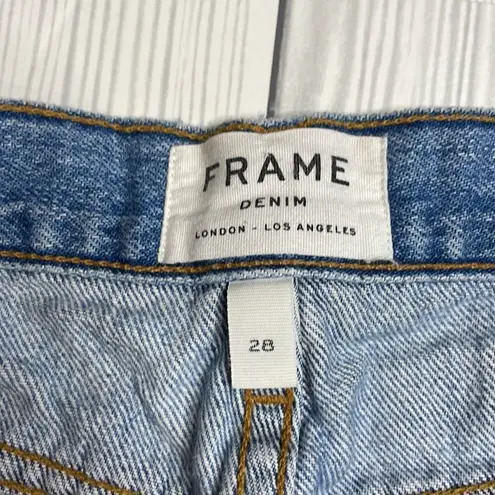 frame denim  Raw Hem Mini Skirt 28