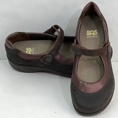 SAS Sportswear Sas Step-Out Mary Jane Leather Flats