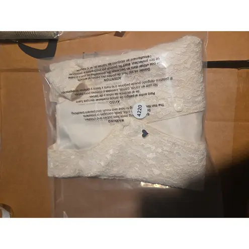 Floral Trim Vintage Cream Jacket, Romantic Lace Blazer, Handmade Outerwear Size M