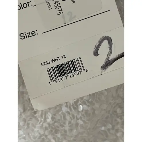 Mac Duggal Size 12 NEW One Shoulder White Sequined Mini Dress 5263 FLAW