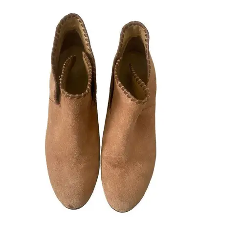 Jack Rogers  Bootie Ankle Boots Peyton Tan Beige Booties Suede US 8 M (38.5EU)