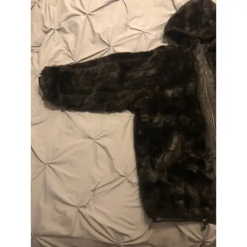 AMBIENCE 100% leather revisable jacket size L. Black