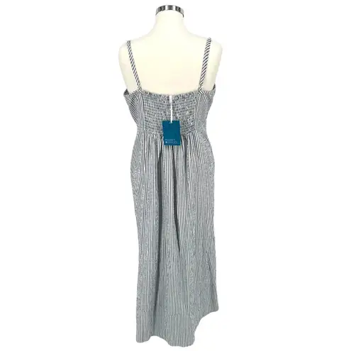 Market & Spruce Striped Maxi Sun Dress Blue White Size 2X NWT