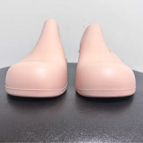 Bottega Veneta Peachy Pink Rubber Puddle Slingback Mule Sandals 41 *No Box*