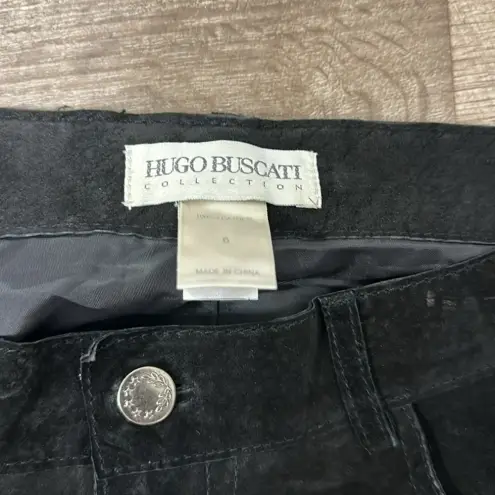 Hugo Buscati  💯 leather pants‎ w button closure NWOT