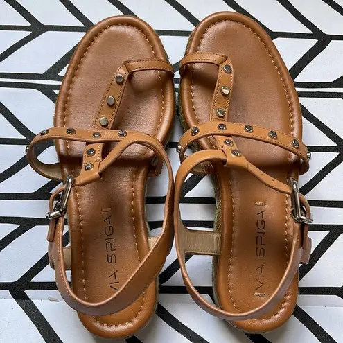 via spiga  strappy studded espradrille sandals NWOT