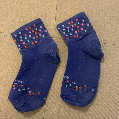 Defeet Women’s polka dot cycling socks Blue Size M