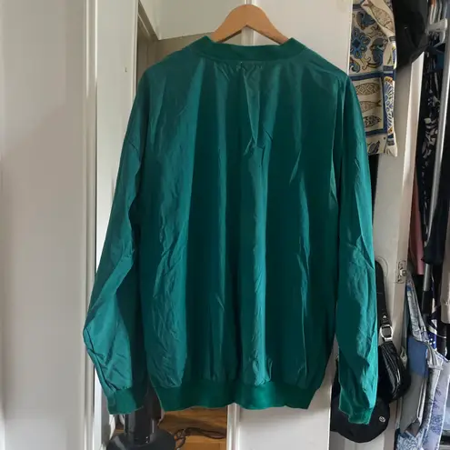 IZOD Vintage Green Windbreaker Pullover Sweater
