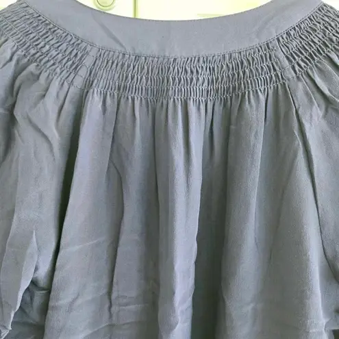 Lilly Pulitzer  Elsa True Navy Coastal Silk Blouse Size XS