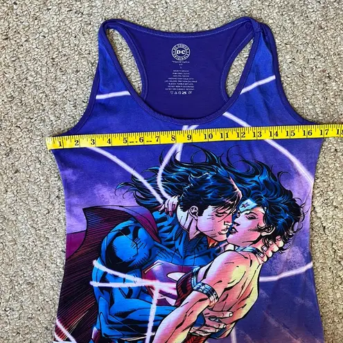 DC Comics Superman and Wonder Woman Racerback Tank Top Size Small