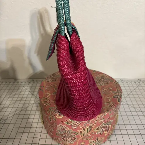 Colorful Straw Bag Purse Handbag Watermelon Colors Lined