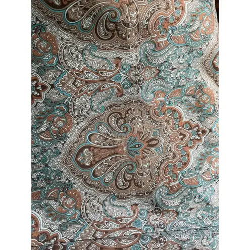 Etcetera navy blue paisley jeans size 10