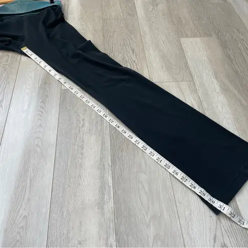 Hard Tail Pants y2k fold over flare womens Black (small) retro lounge casual