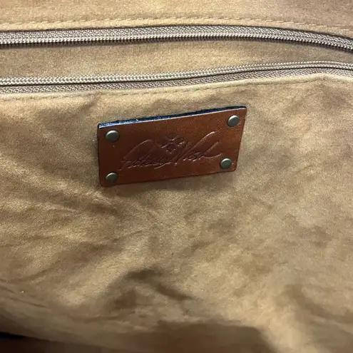 Patricia Nash World Map print leather tote bag.