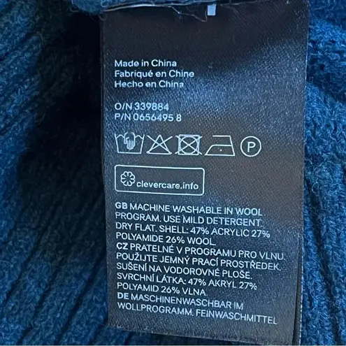 H&M  Wool Blend Crew Neck Long Sleeved Sweater Blue Size Small