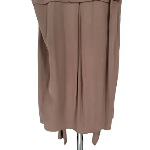 DR2 Daniel Rainn Mauve Open Jacket Duster Vest size Large Pockets Drapey Pink