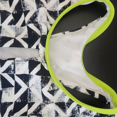 Gossip Black Print Sports Bra with Green Trim NWT Size Medium Racerback Bra