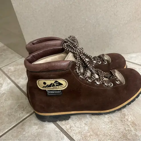 Calzaturificio The Alps By Fabiano Suede Mountaineering Hiking Boots Italy 7.5