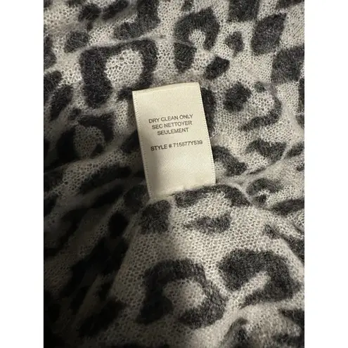 Rebecca Taylor  Fuzzy Leopard‎ Print Sweater Mohair Alpaca XS Lightweight - Image 5