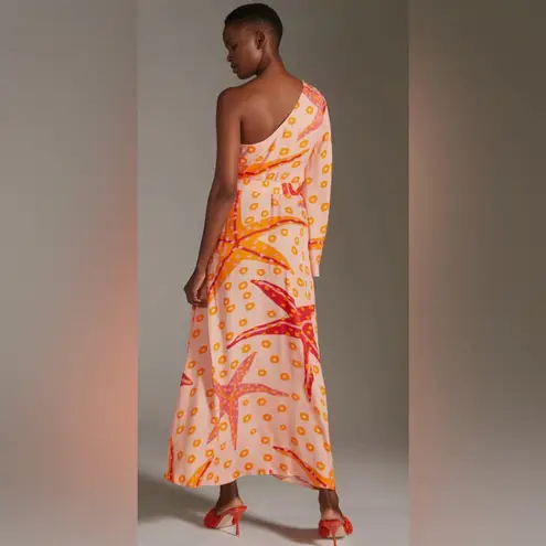 Farm Rio Farm x Anthropologie One-Shoulder Starfish Maxi Dress