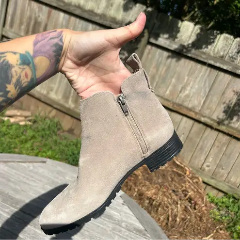 Caslon Brielle Water Resistant Leather Booties Ankle Boots Women's Size 5.5