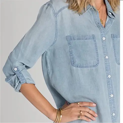 Billabong  Got The Blues Chambray Shirt Dress